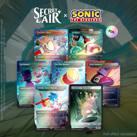 Secret Lair Sonic the Hedgehog Turbo Gear RAINBOW FOIL