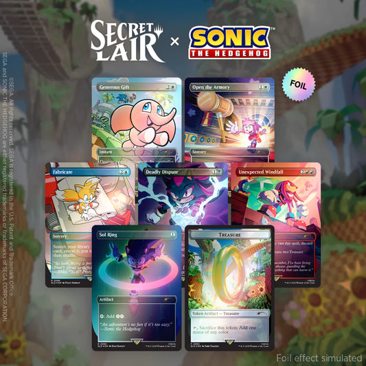 Secret Lair Sonic the Hedgehog Chasing Adventure RAINBOW FOIL