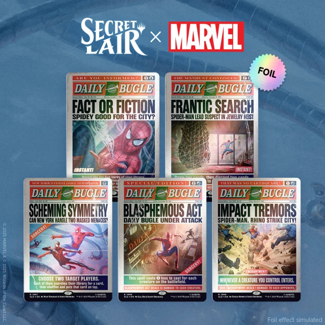 Secret Lair x Marvel's Spider-Man Daily Bugle Breaking News Foil Edition