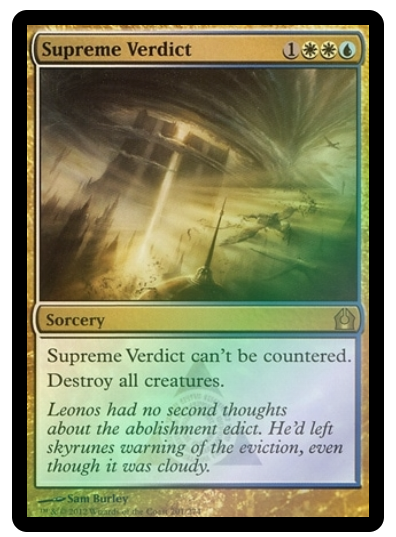 Supreme Verdict - Return to Ravnica #201 FOIL