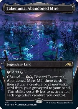 Takenuma, Abandoned Mire - Kamigawa Neon Dynasty #416 BORDERLESS