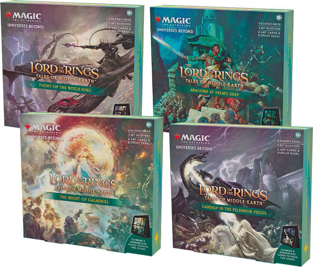 The Lord of the Rings Tales of Middle-Earth Holiday Scene Box Case of 4