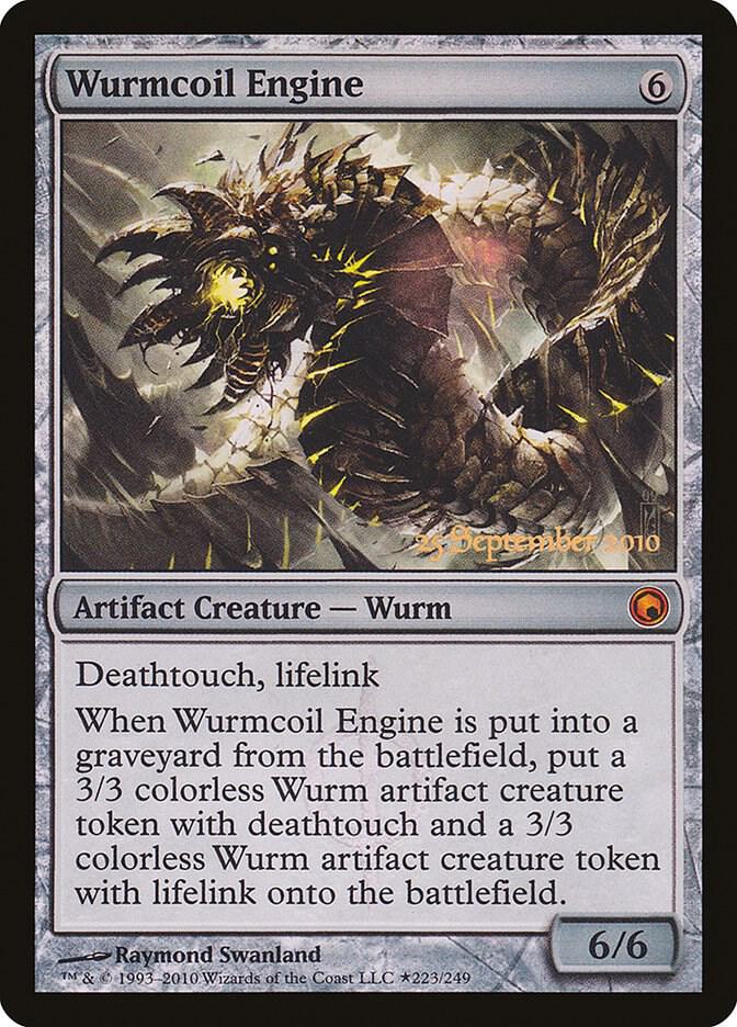 Wurmcoil Engine - Scars of Mirrodin Prerelease Promo FOIL #223