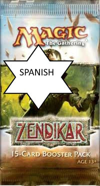 Zendikar Booster Pack SPANISH LANGUAGE