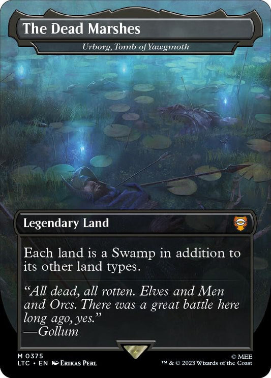 Urborg, Tomb of Yawgmoth / The Dead Marshes - Lord of the Rings Commander #375 BORDERLESS