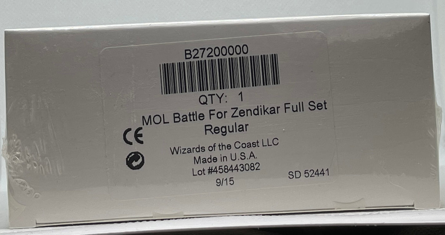 Battle for Zendikar Factory Sealed Complete Set REGULAR