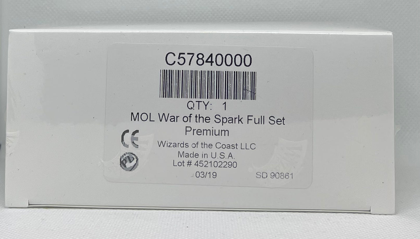 War of the Spark Factory Sealed Complete Set Premium
